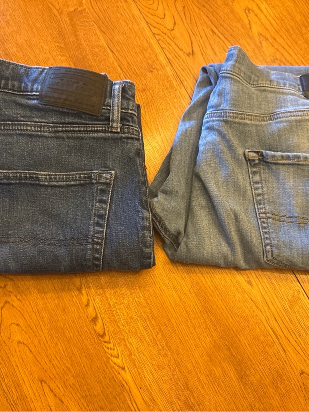 Lucky Brand Jeans Men 38x30 Athletic Fit Bundle 410 Slim Straight Denim